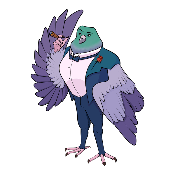 Don Pigeone, een vijand van de glashelden